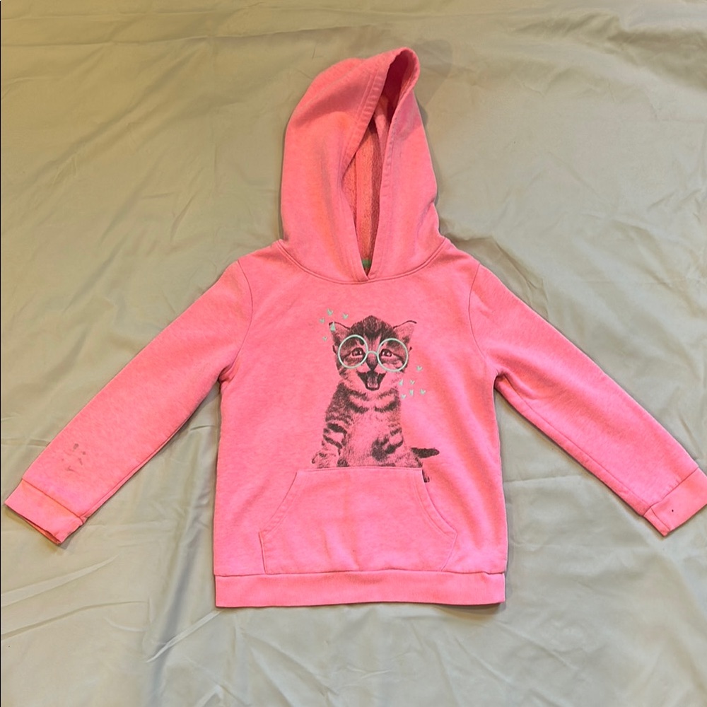 Cat & Jack Pink Graphic Hoodie Sweatshirt